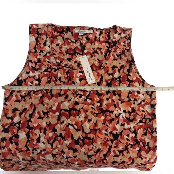 C- Chicos Floral Print square neck Tank Top NWT - Picture 10 of 17